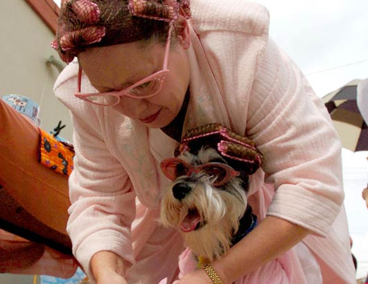 Judy Lynch and her dog Guenther 